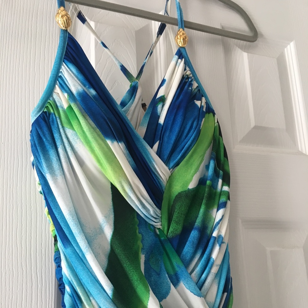 Roberto Cavalli tropical print dress